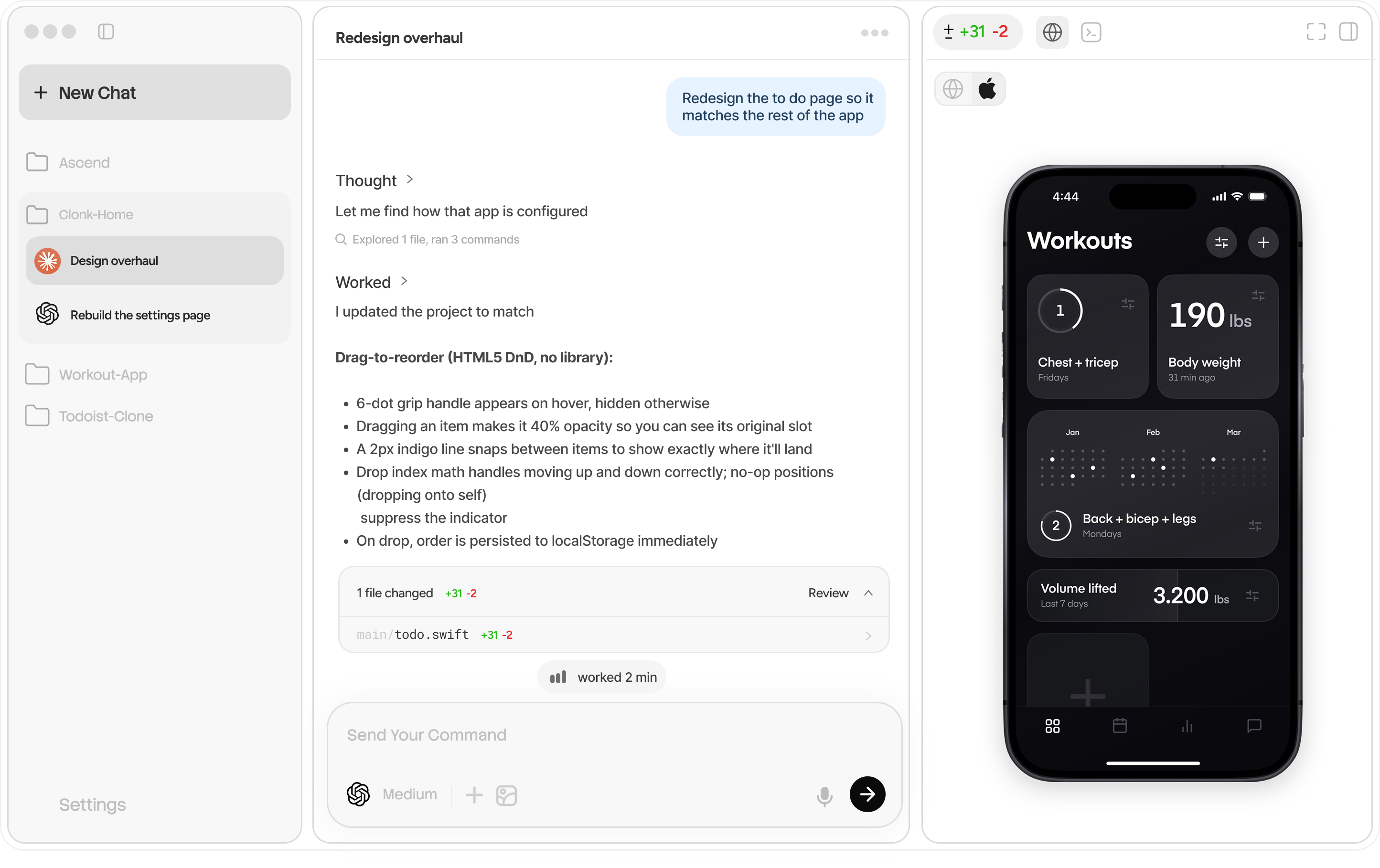 Clonk macOS app demo